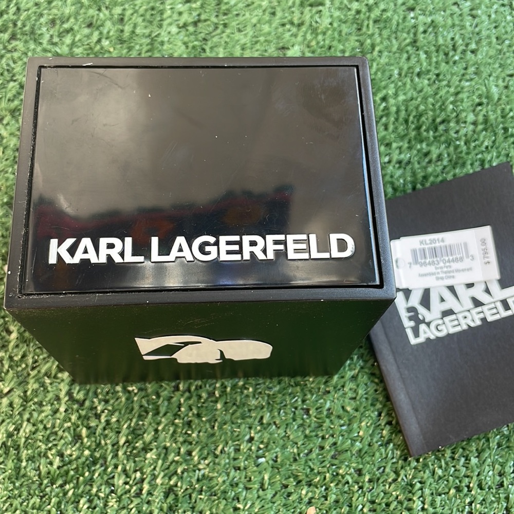 Karl lagerfeld silver stud watch triple band - Picture 4 of 7